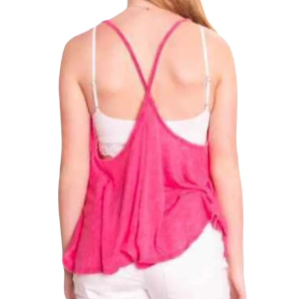 🌸New🌸 Free People Oversized Hot Pink Top S NWT